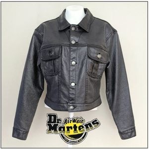 Dr. Martens Women's Gunmetal Cropped Jacket